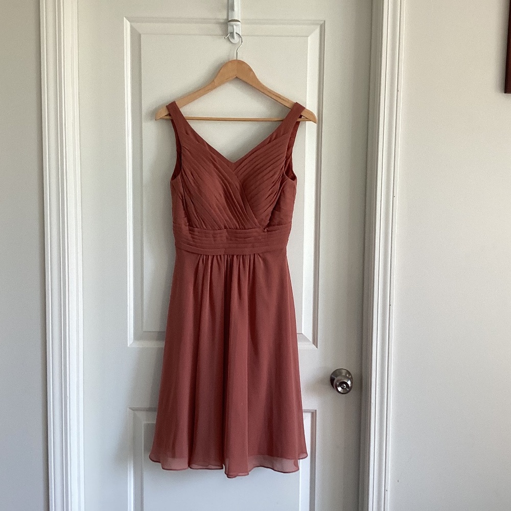 Azazie wrap bridesmaid dress size 6